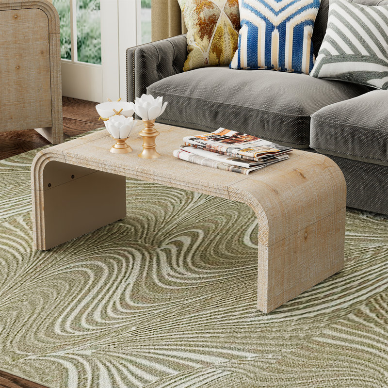 Gerald Vintage Crafted Coffee Table, Natural Wood