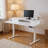 Electric Standing Desk with Drawers, Ergonomic, Space-Saving Corner Desk for Home Office, Featuring 2 Storage Drawers and 4-Preset Height Memory Buttons-288986902-314443483