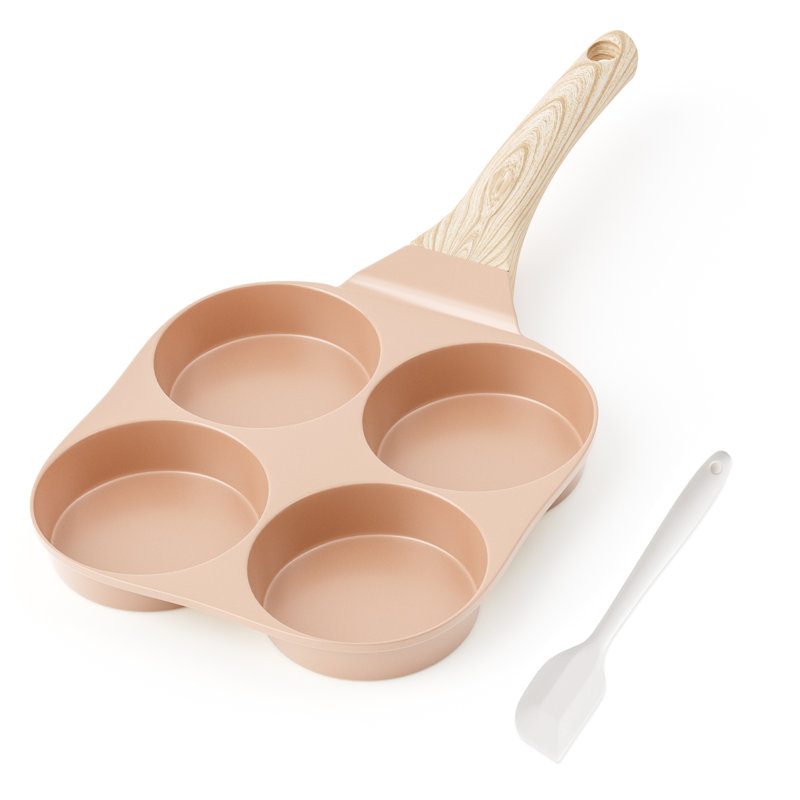 Assiette à œufs en céramique 4 tasses Caannasweis, Rose