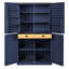 Garde-manger de 40,2 po x 20 po x 71,3 po avec 2 tiroirs, tablettes réglables et 8 portes pour les solutions de rangement
