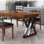 Ensemble de table de salle à manger simple en bois massif-104826712