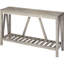 Console grise, table de salon rustique avec tablette à lattes, pour une magnifique entrée en gris, maison de fond confortable