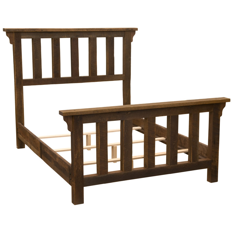 Fireside Lodge Barnwood Post Bed - Double, Full