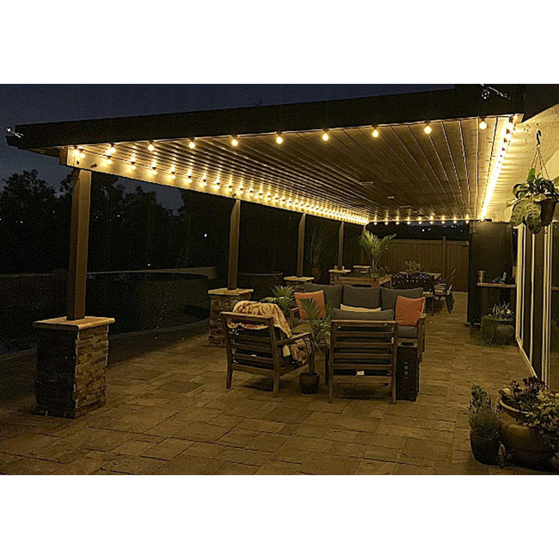 Lymann Outdoor 25 - Bulb 2.25'' Plug-in LED Globe String Light, White