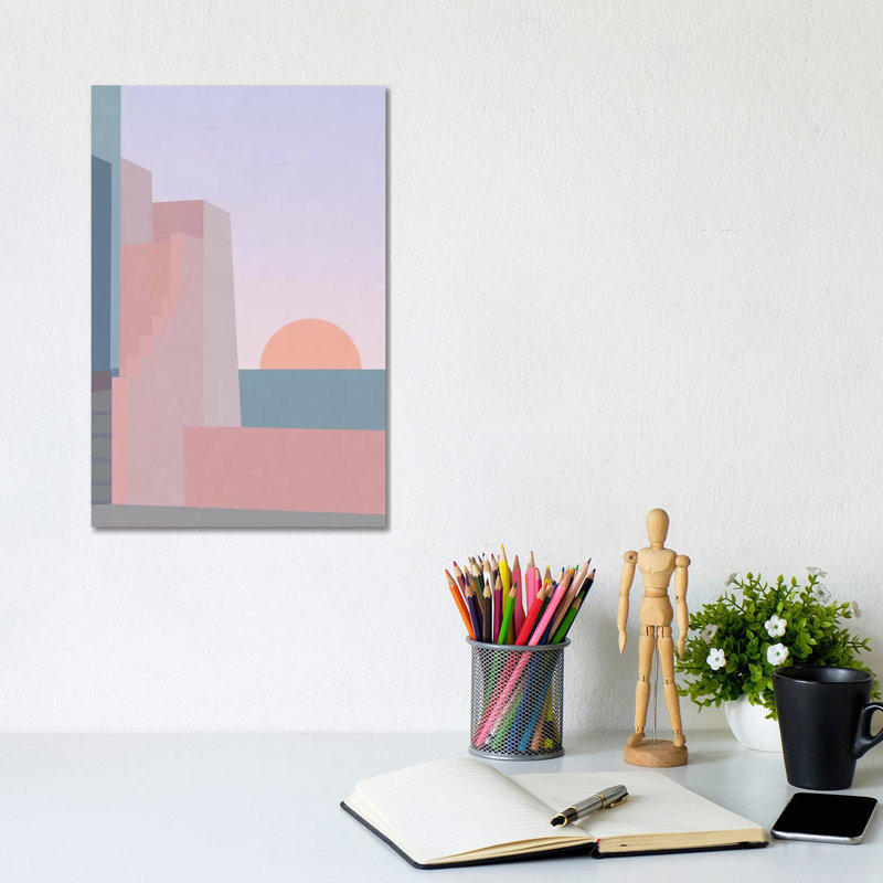 Spanish Sunset by Alisa Galitsyna - Wrapped Canvas Gallery-Wrapped Canvas Giclée, 20.32 cm H x 30.48 cm W