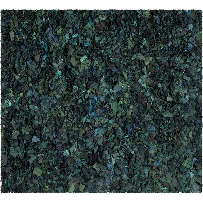 Godsey Shag Hand Woven Performance Rug, Square 6'