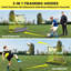 Quickster Soccer Trainer - Rebondisseur à double face pour l'entraînement en solo