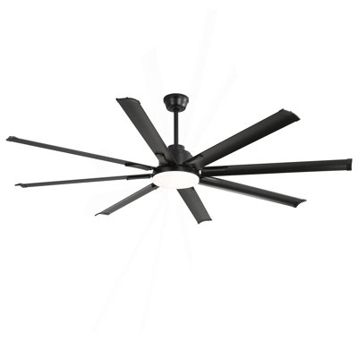 Ventilateurs de plafond modernes de 72 pouces avec télécommande intelligente et moteur à courant continu 6 vitesses pour le salon