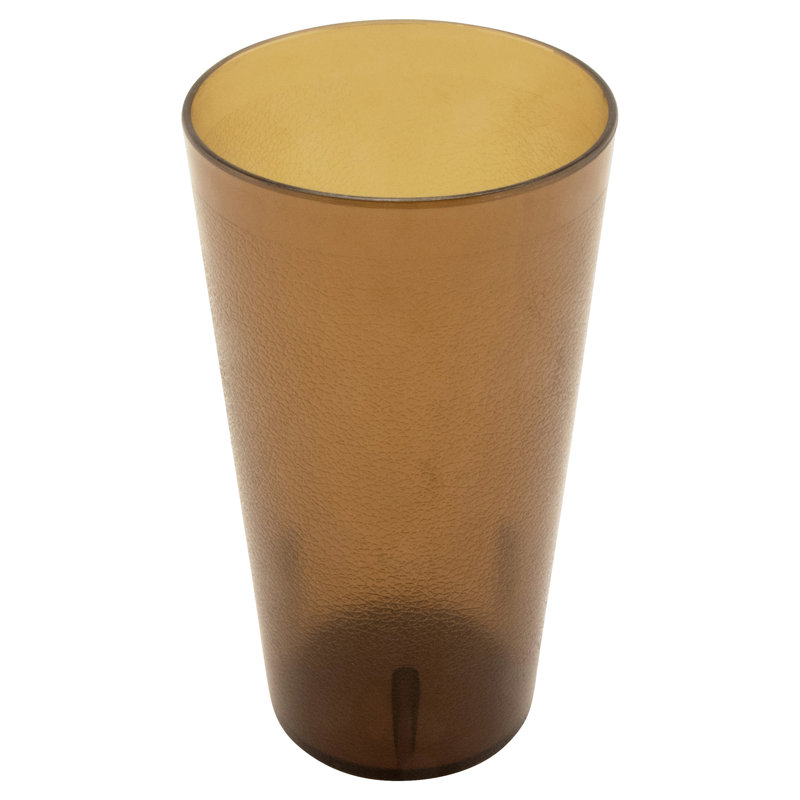 GET Gobelets de restaurant en plastique robustes, Contenant alimentaire, Brun