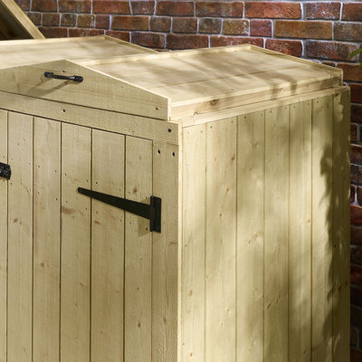 Wooden Double Bin Store