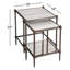 Peninsula Mirrored Nesting Tables