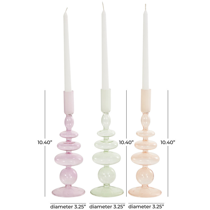 Anij Glass Tabletop Candlestick