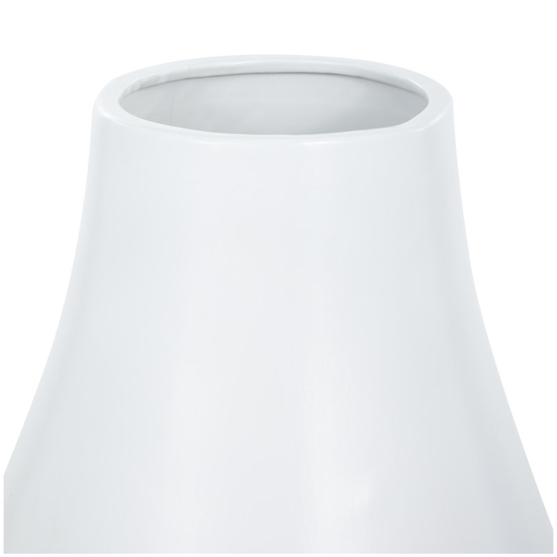 Vase de table en céramique Mable, H 27,5 po x L 15,5 po x l 15,5 po, White