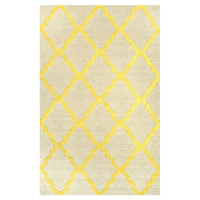 Tadlock Wool Geometric Indoor Rug, Rectangle 8'3" x 11'