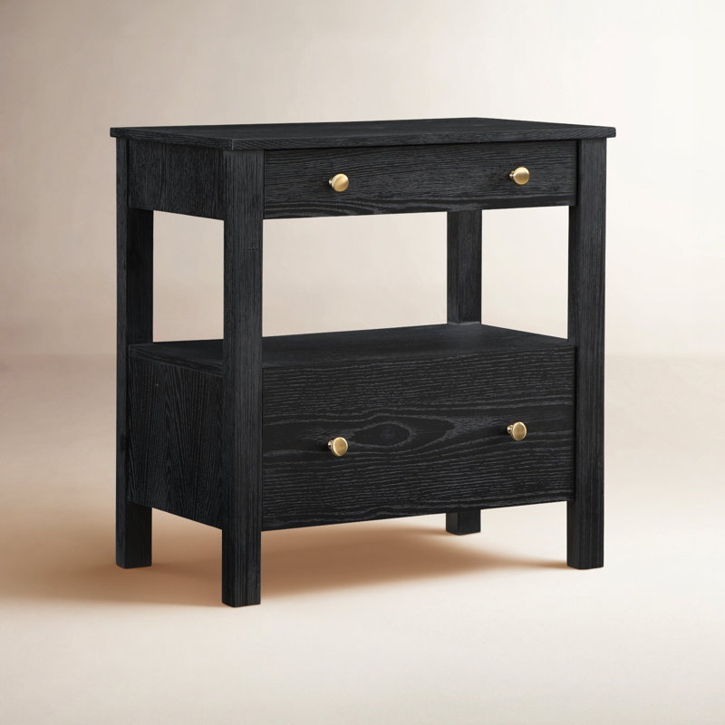 Isle Solid + Manufactured Wood Nightstand