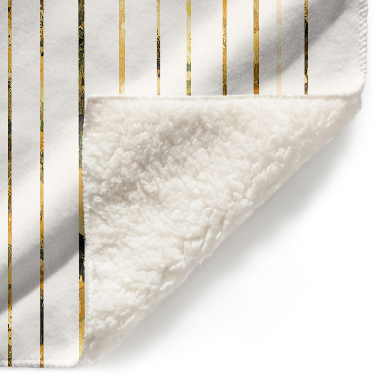  Couverture douce en sherpa, 51 po x 60 po, Or