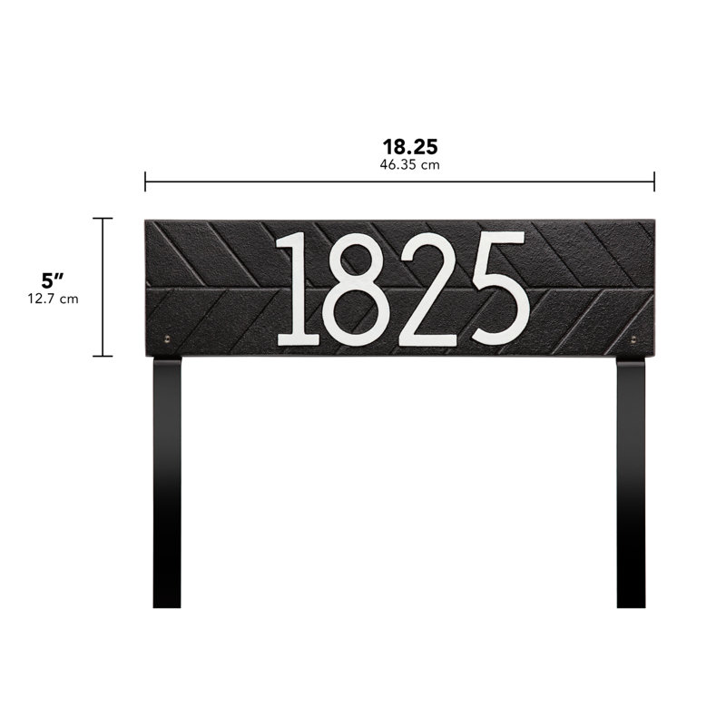 Mid-century Modern Herringbone Lawn, Black/White, Yes