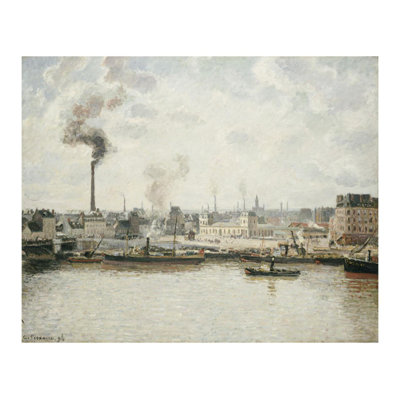 Quai à Saint-Séver Rouen par Camille Pissarro - Estampe numérique