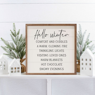 Hello Winter Comforts - blanc
