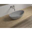 Lavabo de salle de bain vasque en résine 24 po x 13 po Badeloft WB-03-MGRY en gris mat-138192848