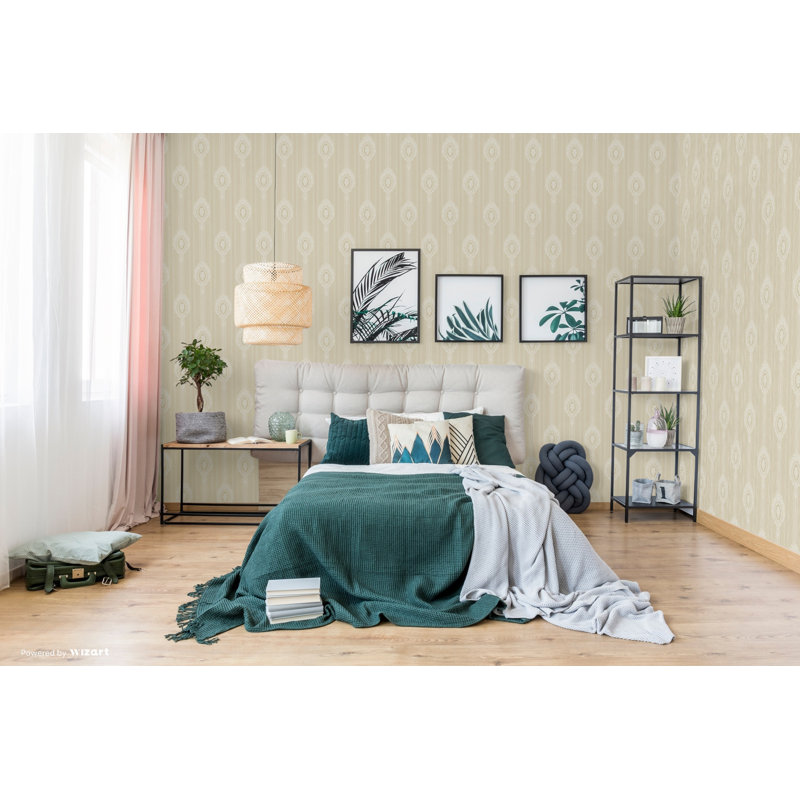 Akershus 10m x 53cm Wallpaper Roll, Beige