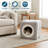 PETMAKER Cat House - Indoor Bed with Removable Foam Cushion - Cat Cave for Puppies, Rabbits, Guinea Pigs, Hedgehogs, and Other Small Animals-70893806