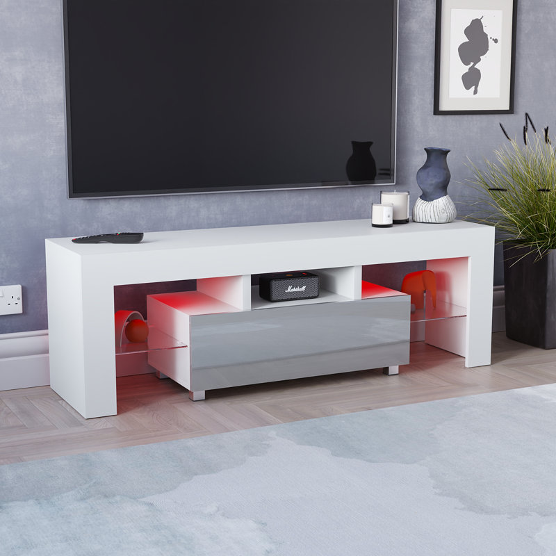 Muskoka Unfinished TV Stand for TVs up to 58", White/Grey