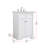 24'' Single Bathroom Vanity with Marble Top-245882838