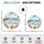 «Beach Scene», horloge murale en verre-322957995