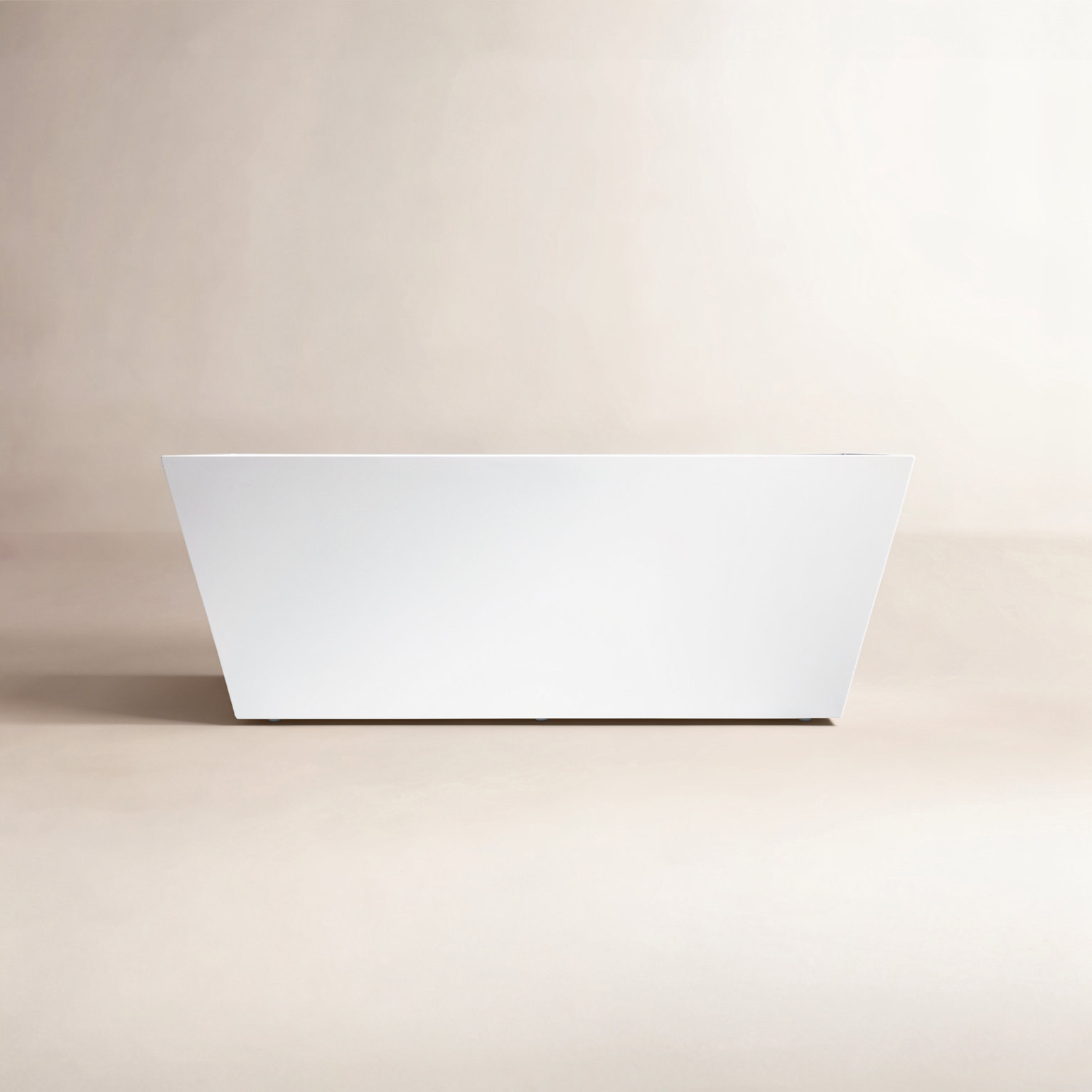 Echo 67" Freestanding Soaking Acrylic Bathtub, White, Matte Black