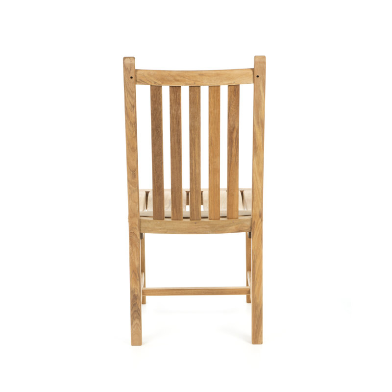 Classic Outdoor Dining Side Chair, Ash