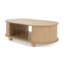 TABLE LATÉRALE DE RANGEMENT OVALE EN MDF