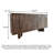 Rustic Wood - Carved Sideboard, Tree Ring Design-1014494519