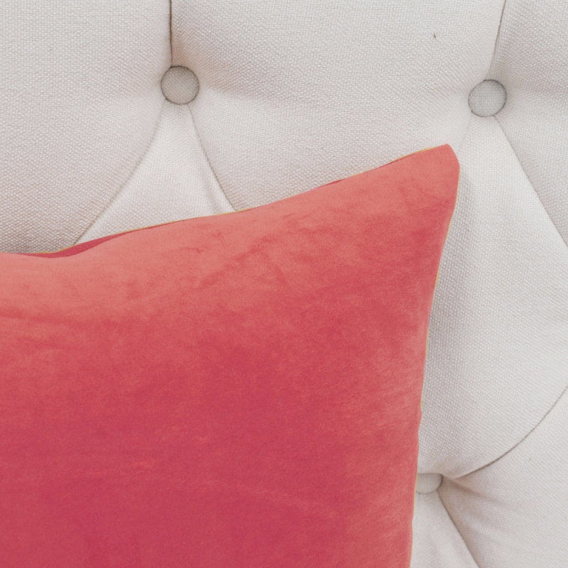Peach Echo 20-Inch Polyester Microsuede Throw Pillow Covers Set