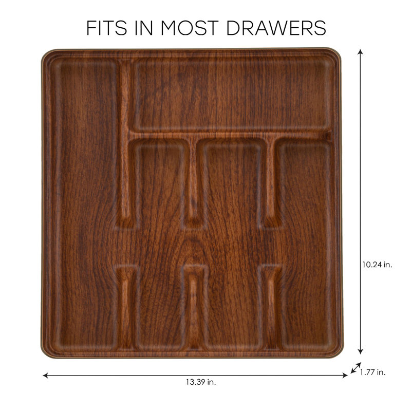 Rangement de tiroir pour couverts H 1,77 po x l 13,39 po x P 10,24 po Caparro