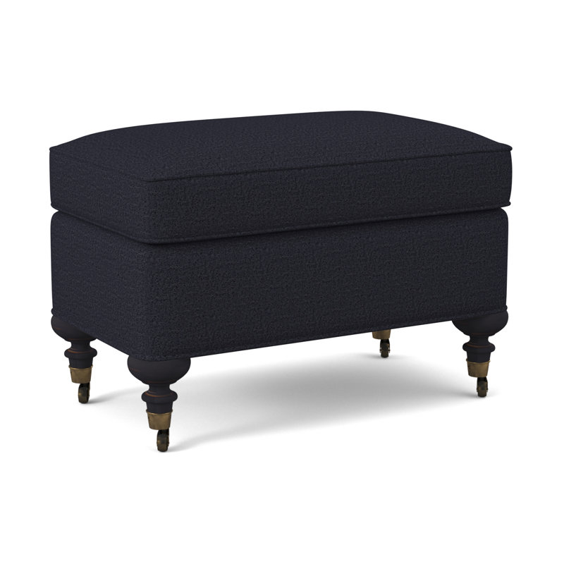 Repose-pieds standard Devan, Marine de Venise, Ébène vintage