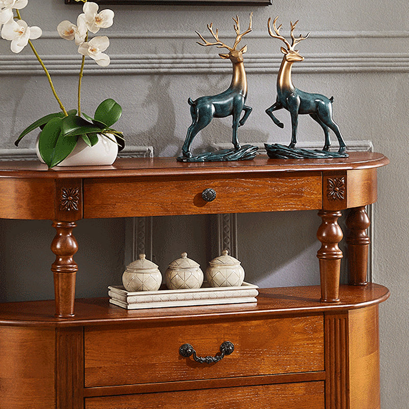 Commode d'appoint Classic, Brun,  H 32,7 po x l 35,4 po x P 11,8 po