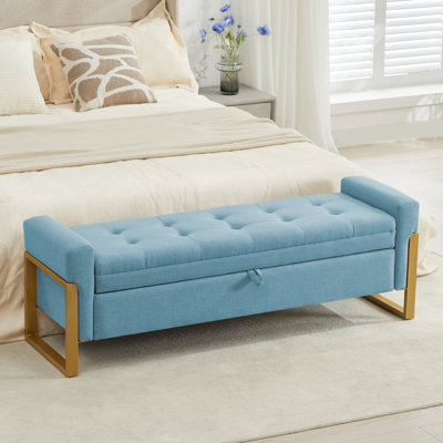 57'' Wide Tufted Rectangle Storage Ottoman