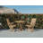 Valencia Round Teak Outdoor Folding Bistro Table