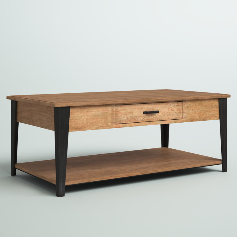 Henrik Solid Wood Top Coffee Table