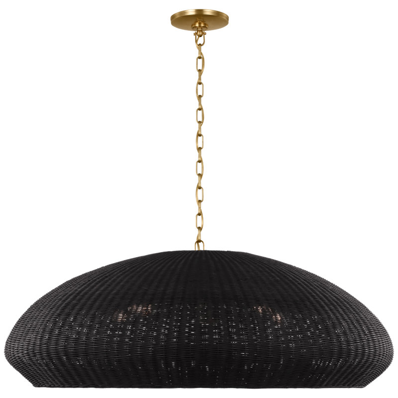 Kokomo Pendant by Chapman & Myers, 16.75" H x 44" W x 44" D, Ash, Antique-Burnished Brass