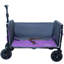 Chariot de camping pliable tout-en-un convertible: siège de banc, compartiment de rangement et attache pour chien incluse-123018692