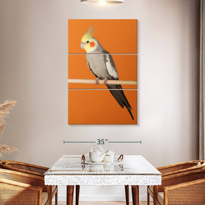 Brampt Cockatiel, 50" H x 32" W
