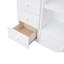 Lit mezzanine simple avec bureau en forme de L, tiroirs, armoire, escalier de rangement - Blanc d'escalade confortable et de haute qualité-226129919