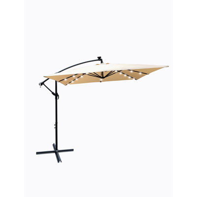 Teric 98.40'' Lighted Market Umbrella