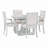 Bowlds Retro 5-piece Dining Set Extendable Round Table and 4 Chairs,Round Table Top with Leaf,dining table set,dining room set-693217198-693217196