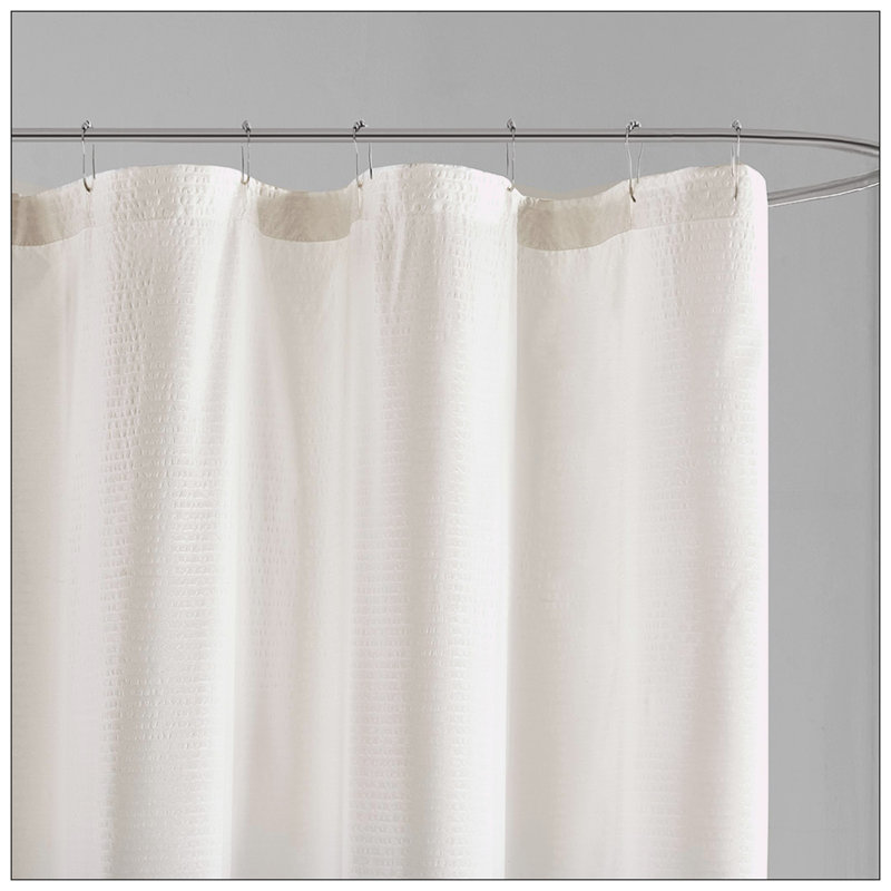 Rideau de douche Simonton, Taupe / Blanc