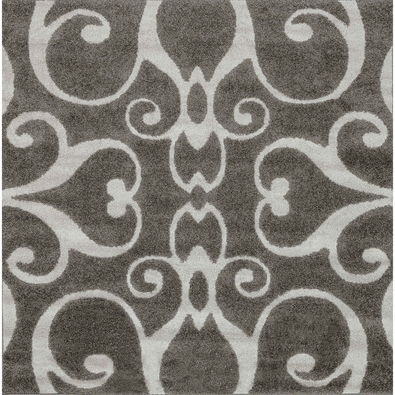 Tapis à motif géométrique gris Glastonbury, Rectangle 3 pi 10 po x 5 pi 7 po