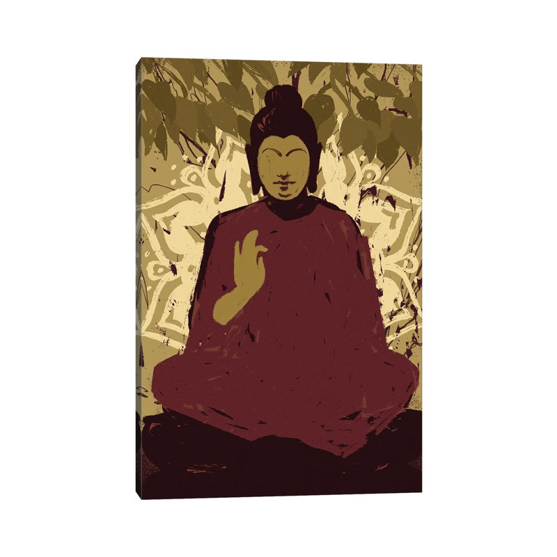 Under The Bodhi Tree I by Jacob Green - Wrapped Canvas Painting, 20.32 cm H x 30.48 cm W
