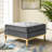 Loft Gold Stainless Steel Leg Performance Velvet Ottoman-440708630